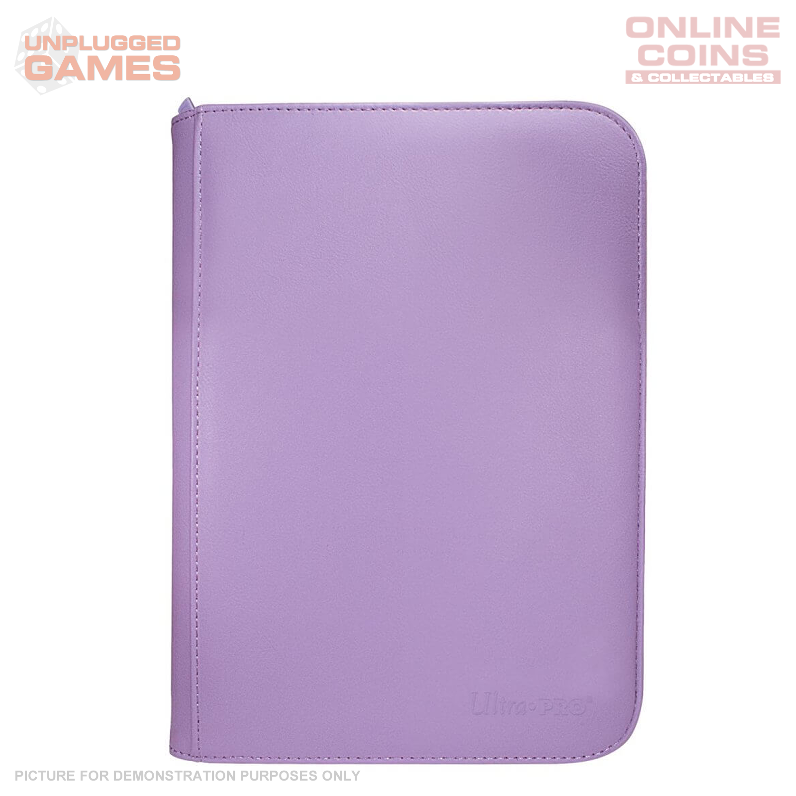 ULTRA PRO Binder - Vivid 4-Pocket Zippered Pro-Binder - PURPLE